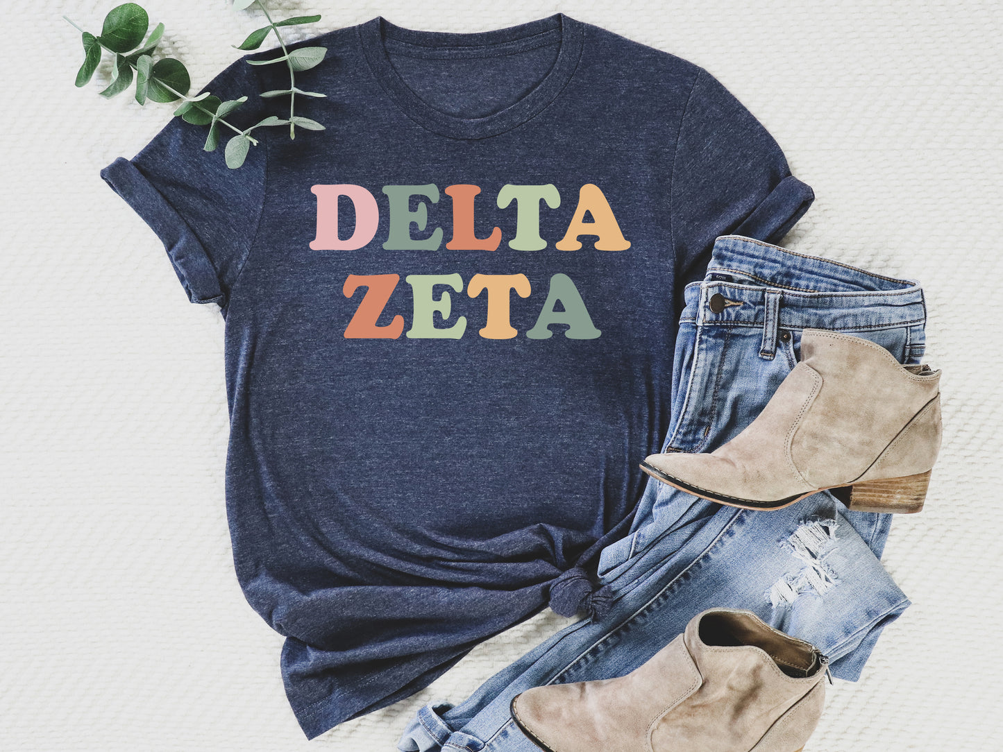 Delta Zeta Bright and Proud Sorority T-shirt _ 427g