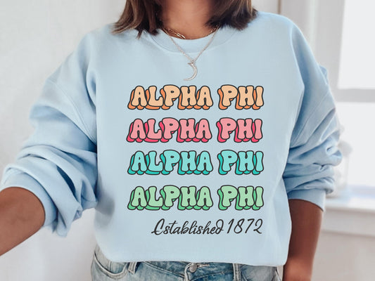 Alpha Phi Lucy Sorority Sweatshirt _ 263g