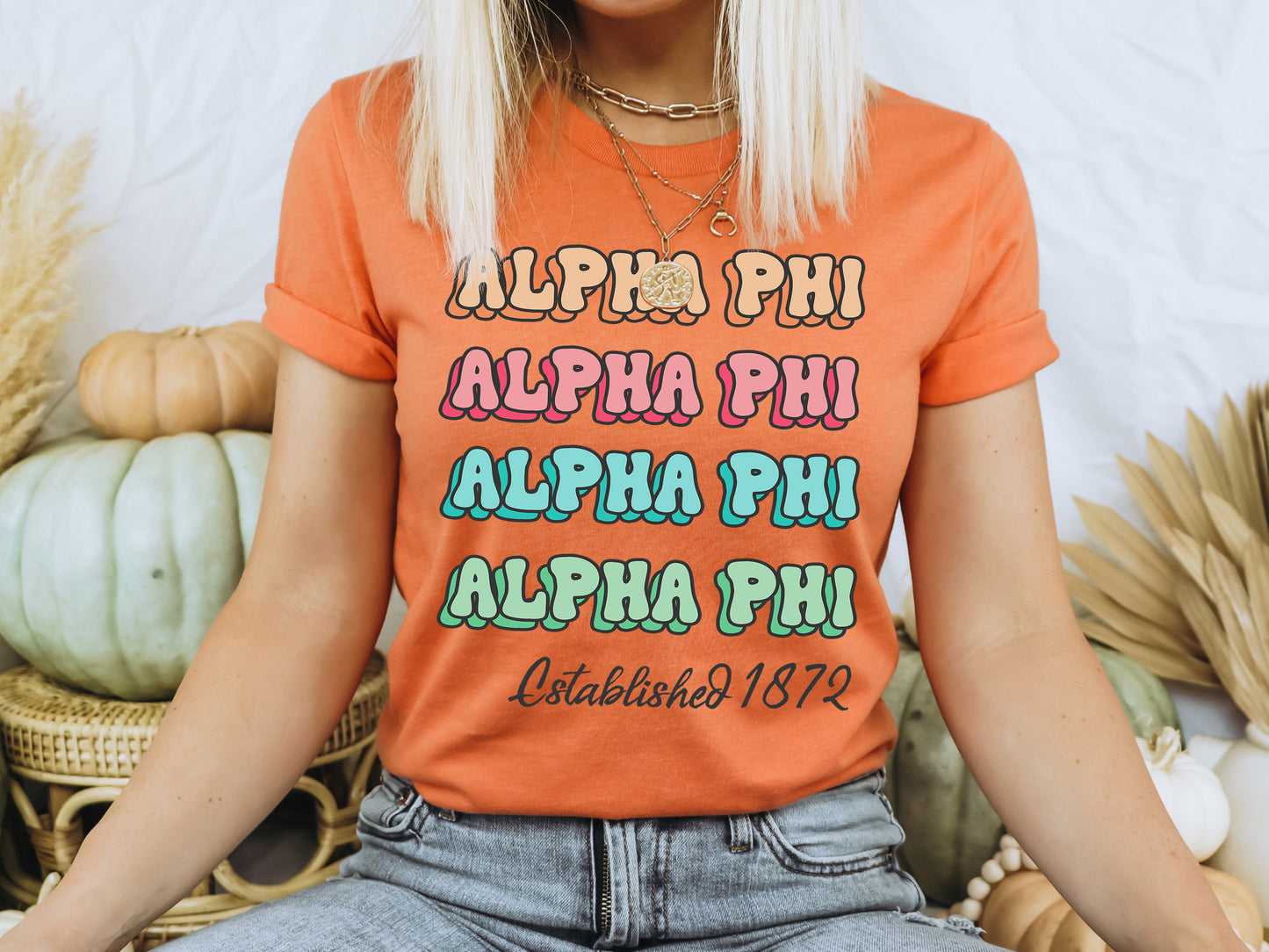 Alpha Phi Lucy Sorority T-shirt _ 263g