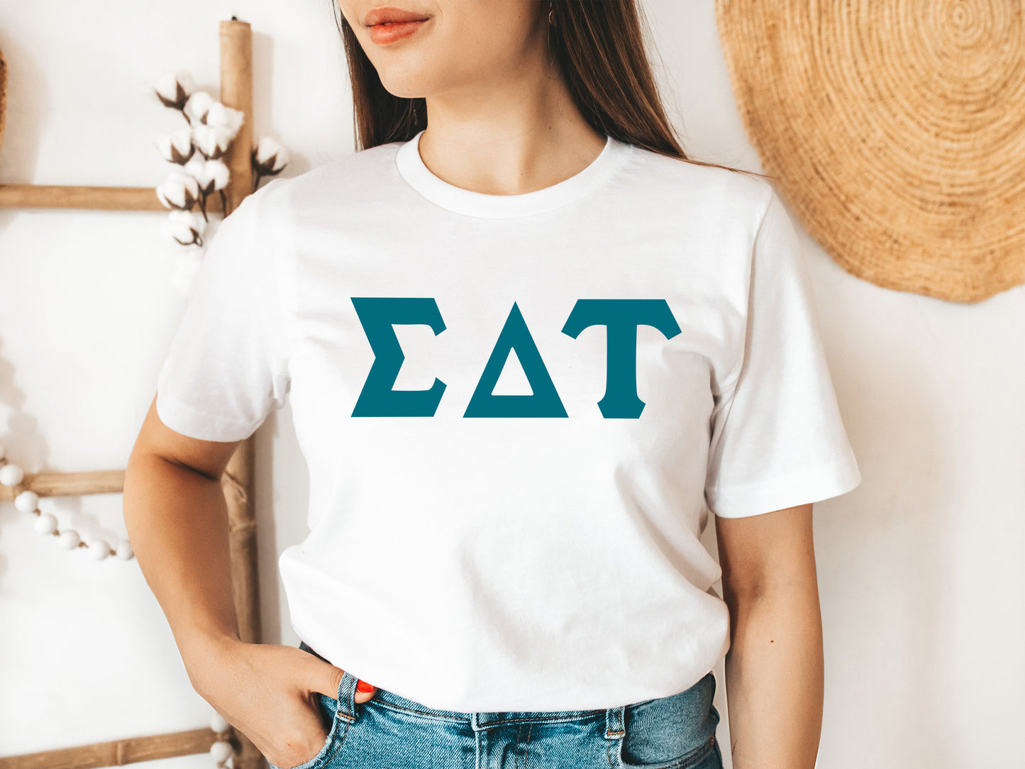 Sigma Delta Tau Back to the Basics Sorority T-shirt _ 643g