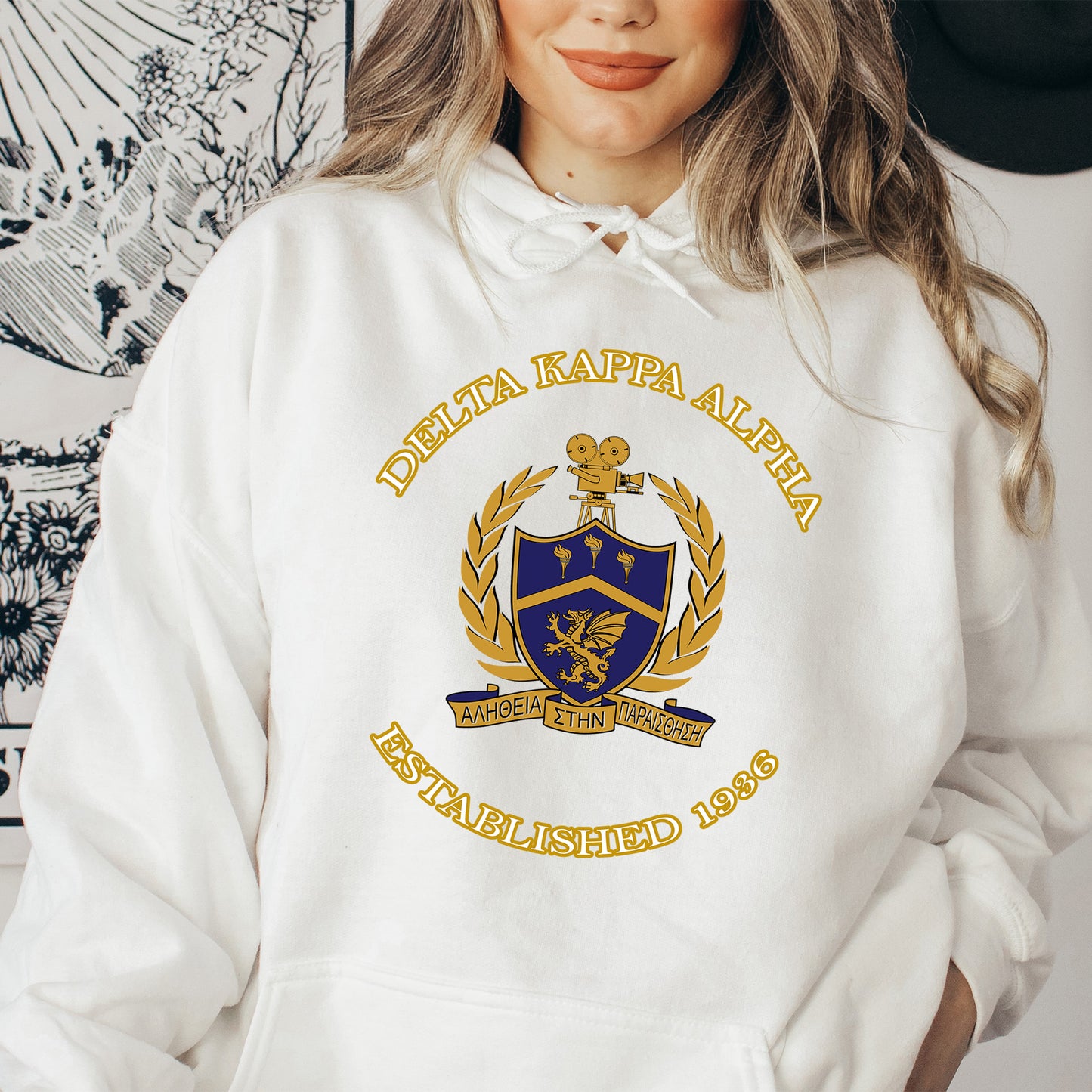 Delta Kappa Alpha Iconic Insignia COED Hoodie _ 35667g