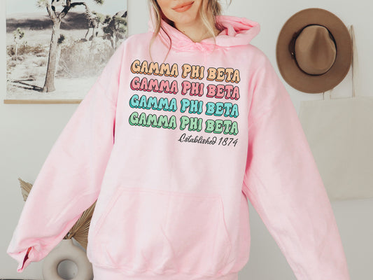 Gamma Phi Beta Lucy Sorority Hoodie _ 272g