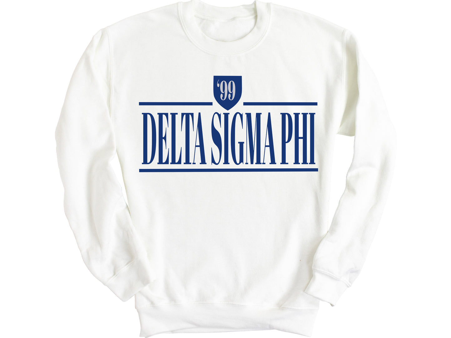 Delta Sigma Phi Shield Fraternity Sweatshirt _ 1190g