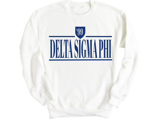 Delta Sigma Phi Shield Fraternity Sweatshirt _ 1190g