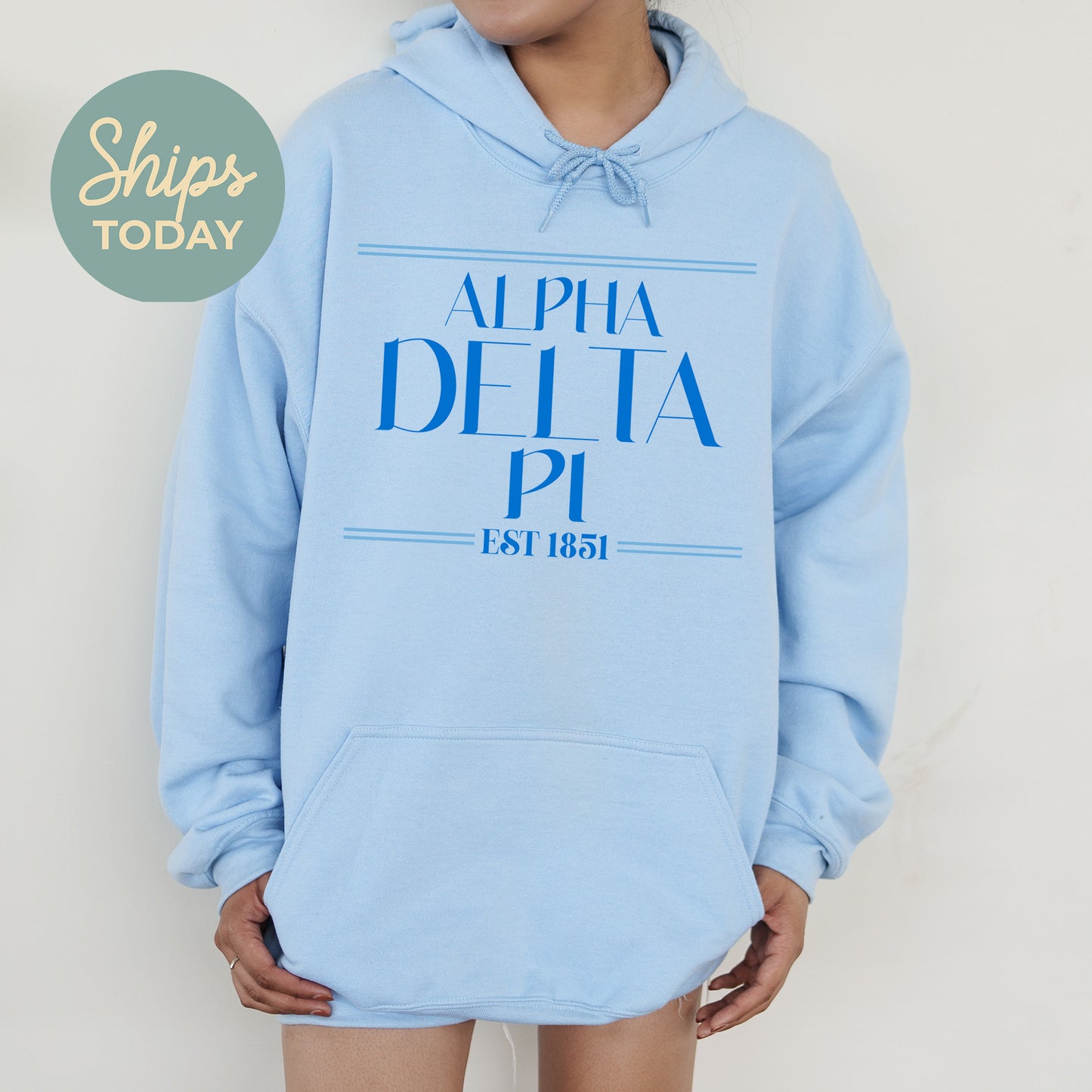 Alpha Delta Pi Greek Harmony Sorority Hoodie _ 34965g