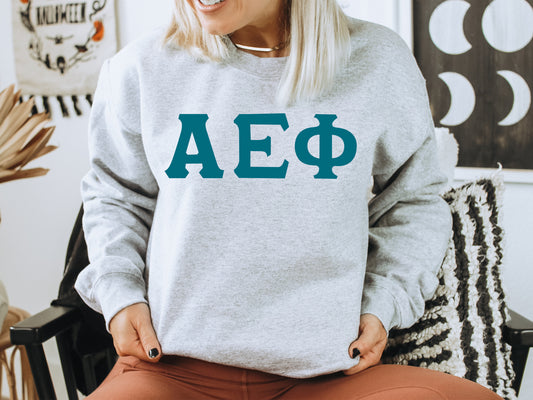 Alpha Epsilon Phi Back to the Basics Sorority Sweatshirt _ 624g