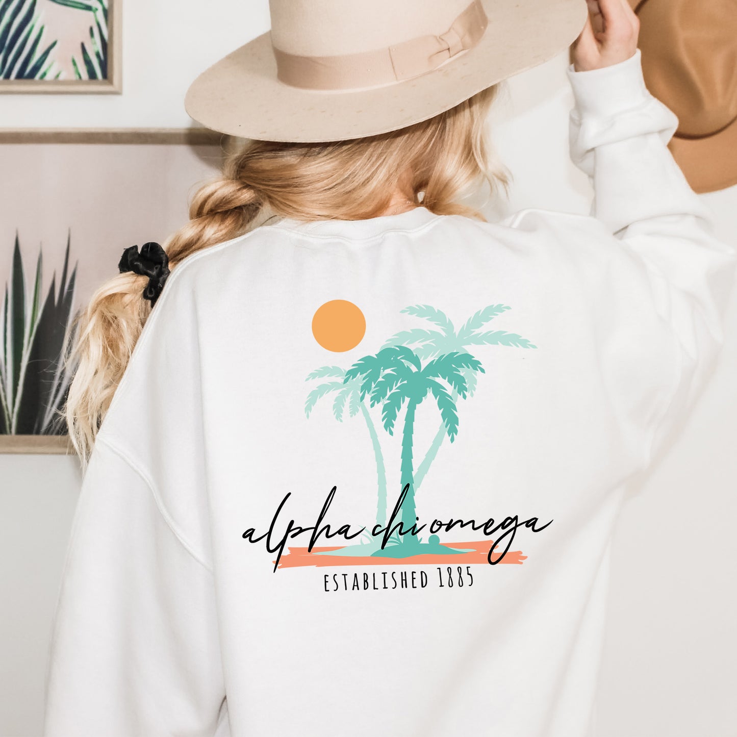 Alpha Chi Omega Island Sisterhood Sorority Sweatshirt _ 33559g
