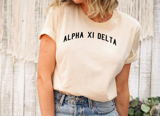 Alpha Xi Delta Just Bold Sorority T-shirt _ 2377g