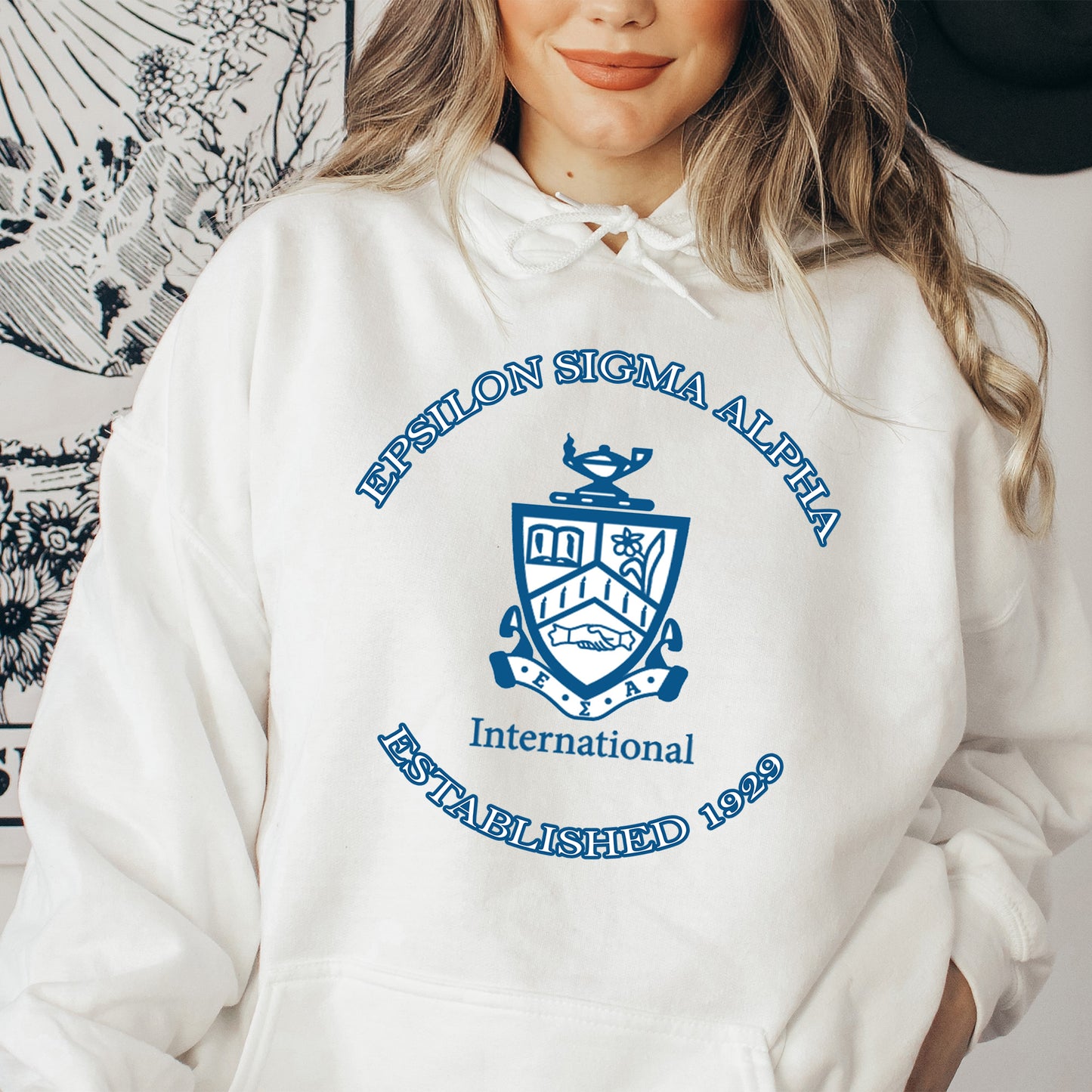 Epsilon Sigma Alpha Iconic Insignia COED Hoodie _ 35669g