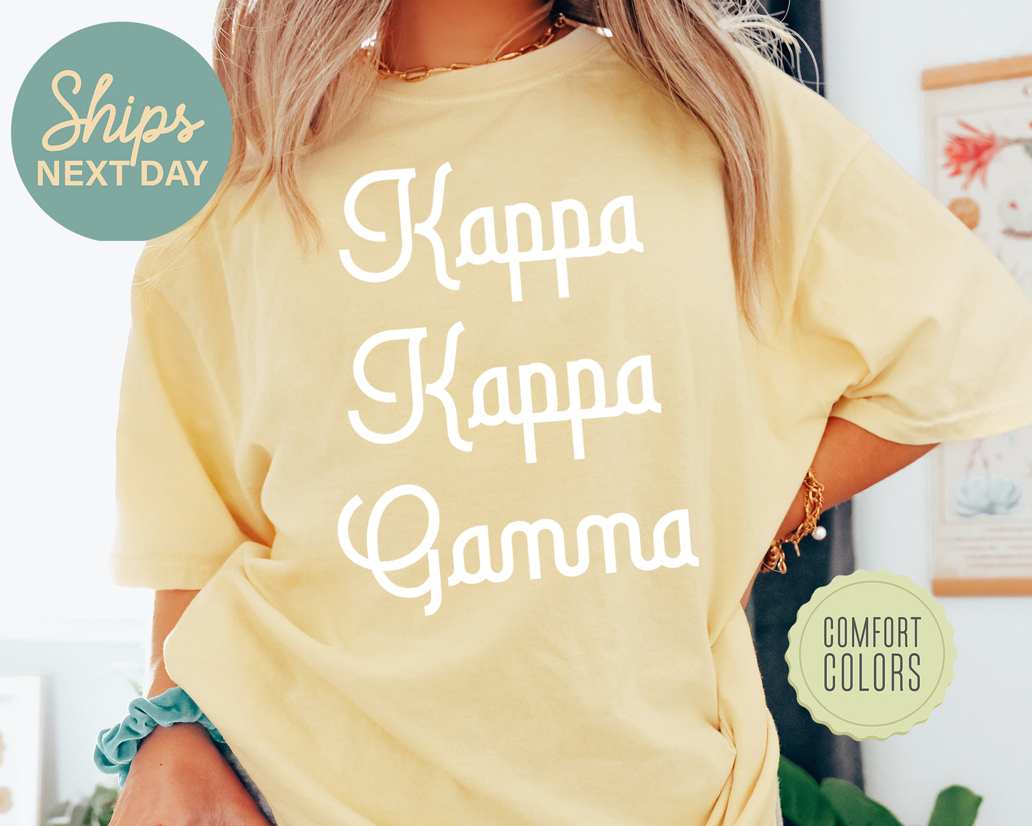 Kappa Kappa Gamma All About That Pop Comfort Colors Sorority T-shirt _ 2698g