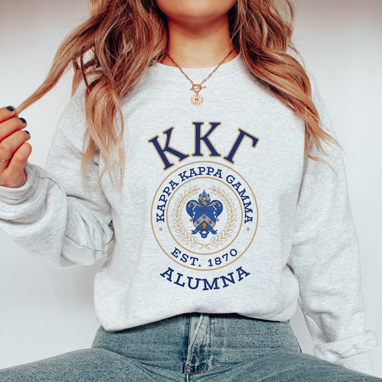 Kappa Kappa Gamma Alumna Vintage Sorority Sweatshirt _ 31026g