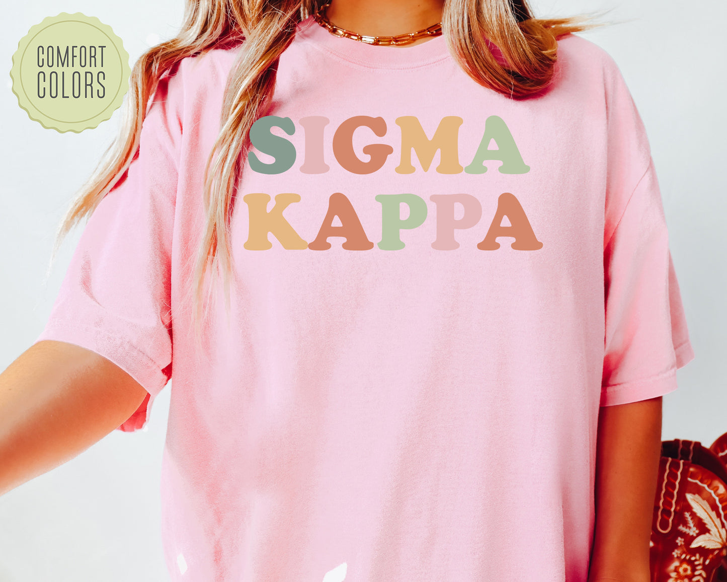 Sigma Sigma Sigma Bright and Proud Comfort Colors Sorority T-shirt _ 437g