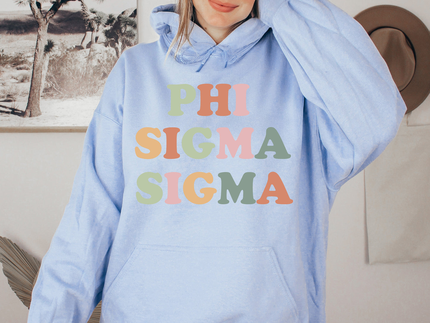 Phi Sigma Sigma Bright and Proud Sorority Hoodie _ 433g
