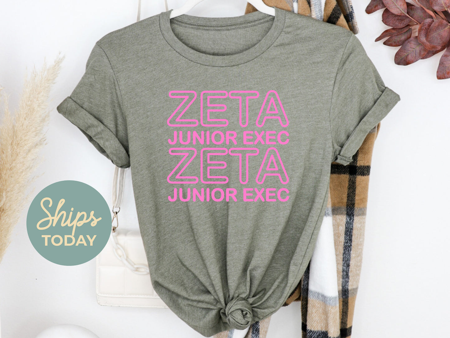 Zeta Tau Alpha Junior Exec Sorority T-shirt _ 30951g