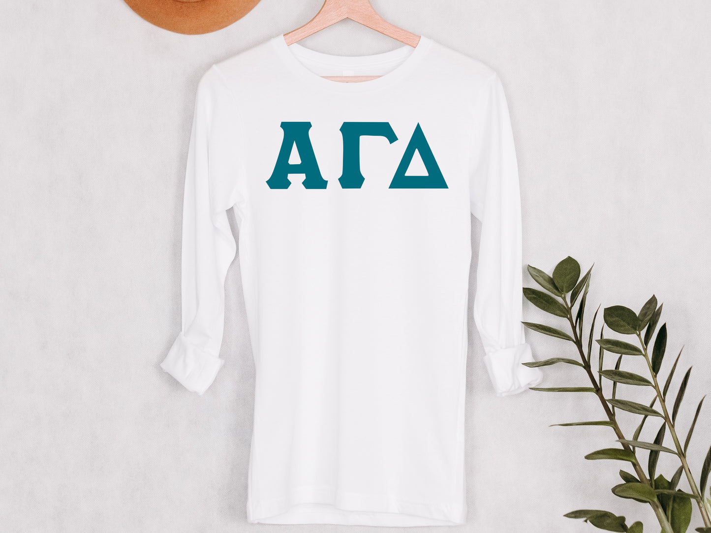 Alpha Gamma Delta Back to the Basics Sorority Long Sleeve T-shirt _ 625g