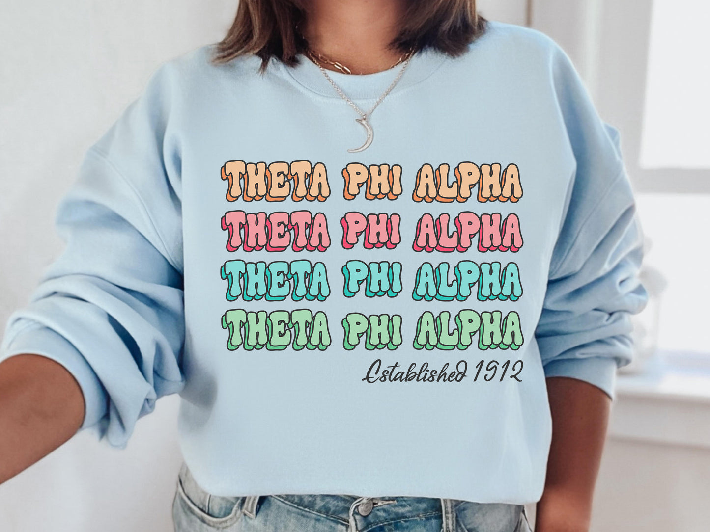 Theta Phi Alpha Lucy Sorority Sweatshirt _ 282g