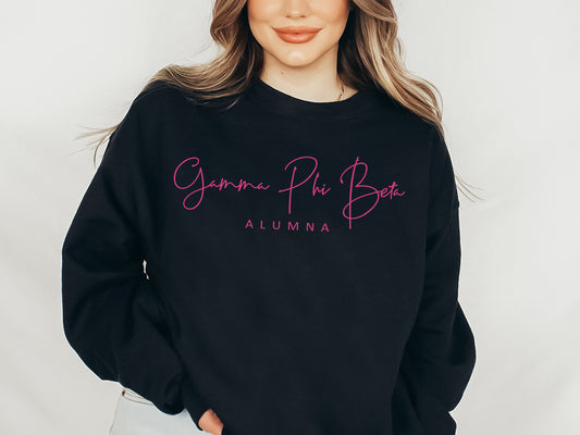 Gamma Phi Beta Simple and Sweet Alumna Sorority Sweatshirt _ 506g