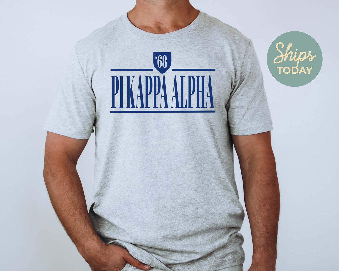 Pi Kappa Alpha Shield Fraternity T-shirt _ 1201g