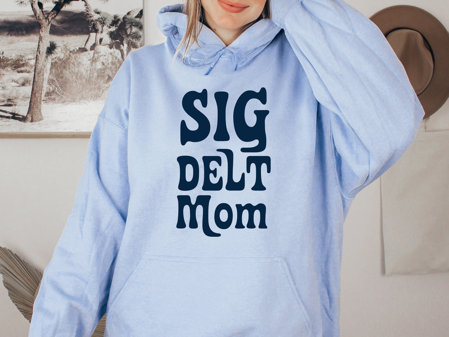 Sigma Delta Tau Got it from my Mom Sorority Hoodie _ 3092g
