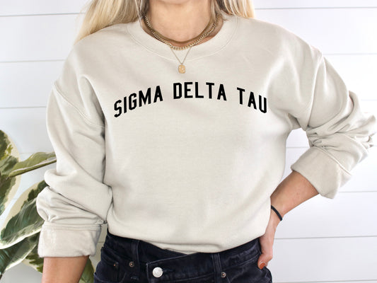 Sigma Delta Tau Just Bold Sorority Sweatshirt _ 2390g