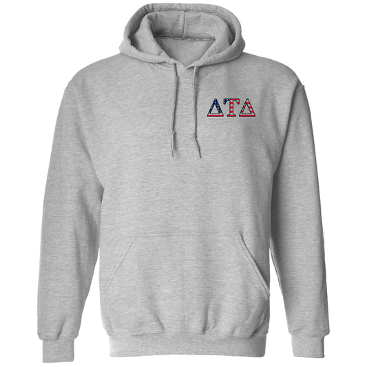 a grey hoodie with the letters ata on it