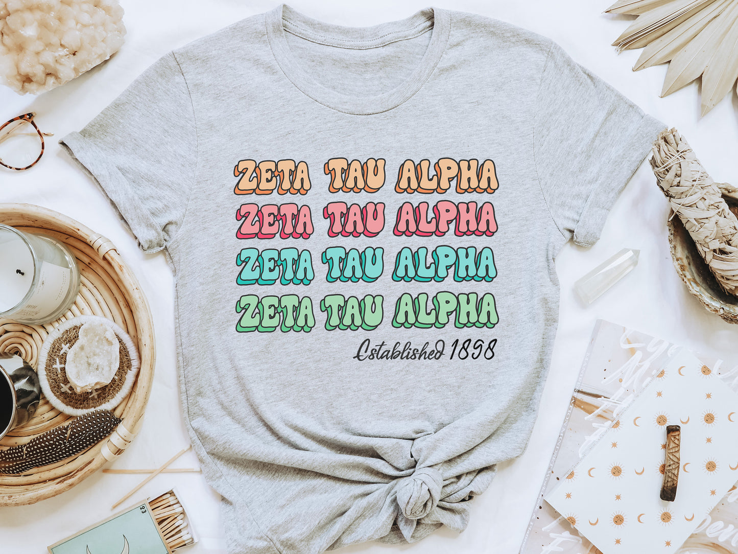 Zeta Tau Alpha Lucy Sorority T-shirt _ 283g