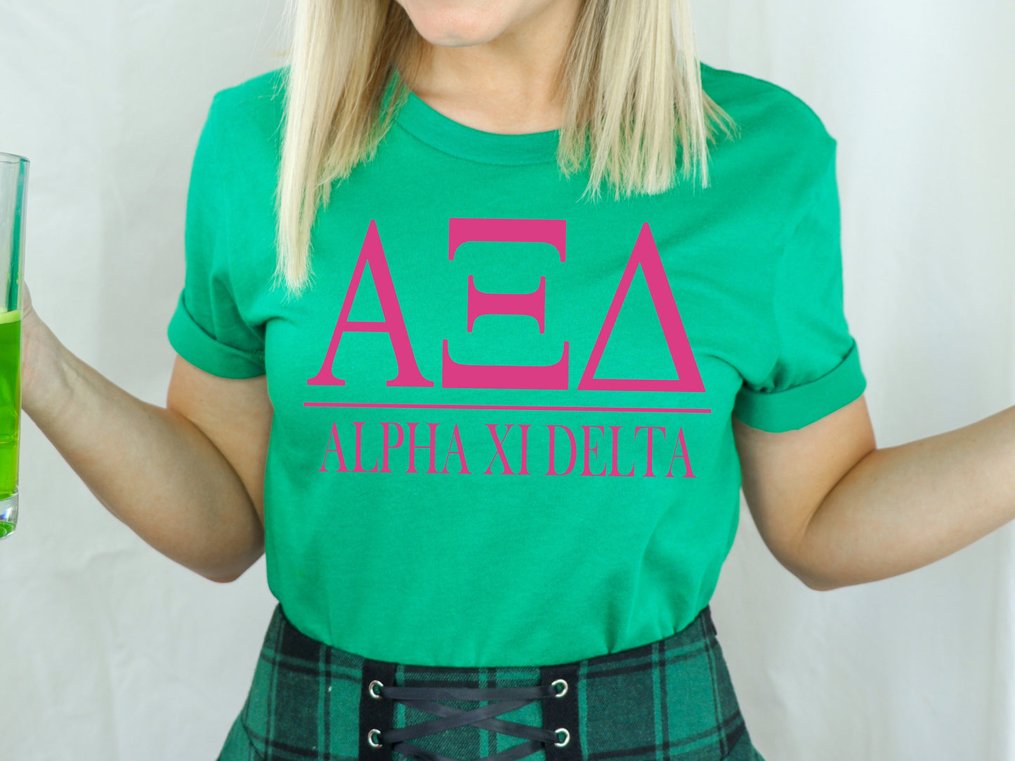Alpha Xi Delta Loud Letters Sorority T-shirt _ 474g