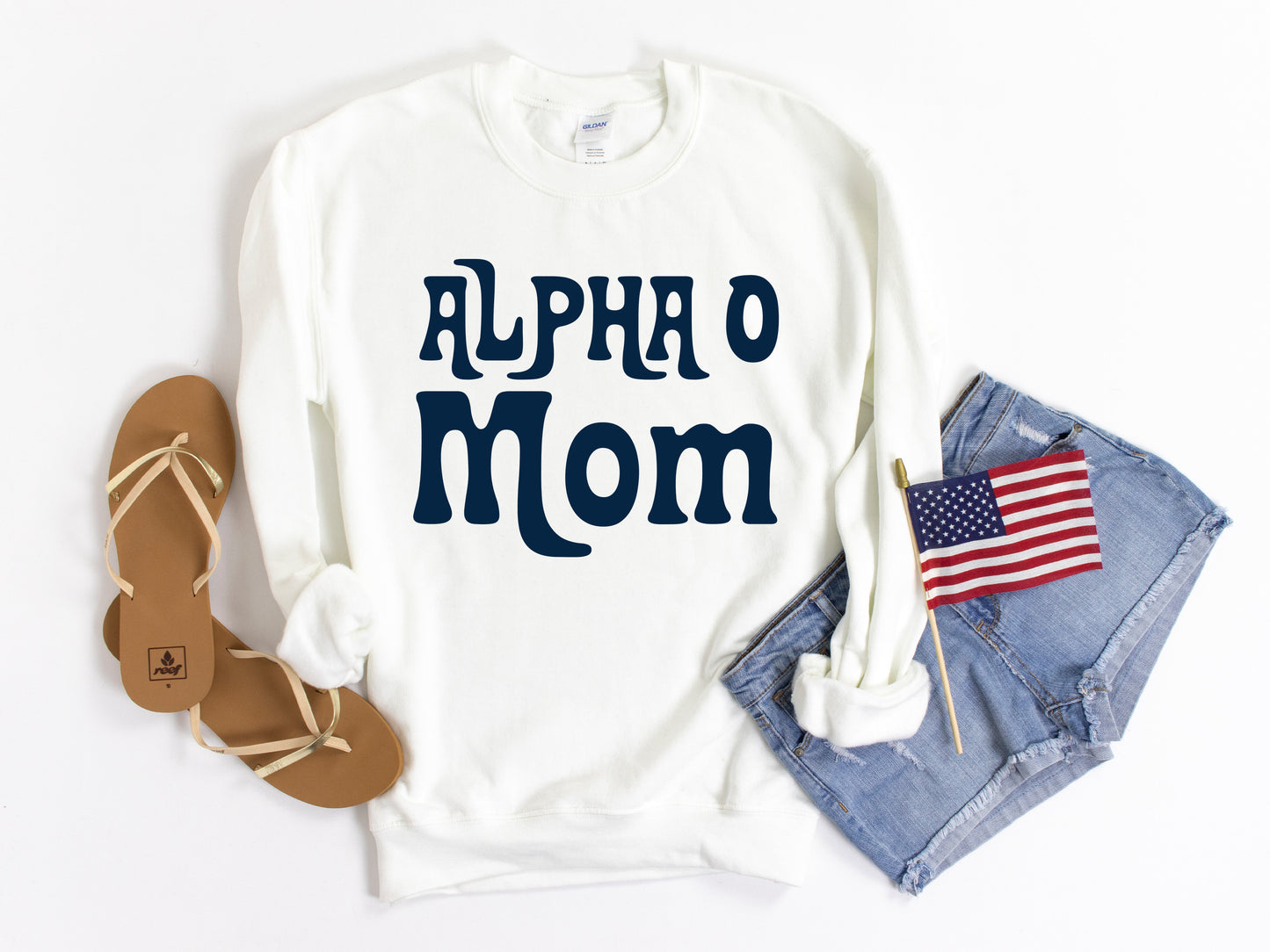 Alpha Omicron Pi Got it from my Mom Sorority Sweatshirt _ 3075g
