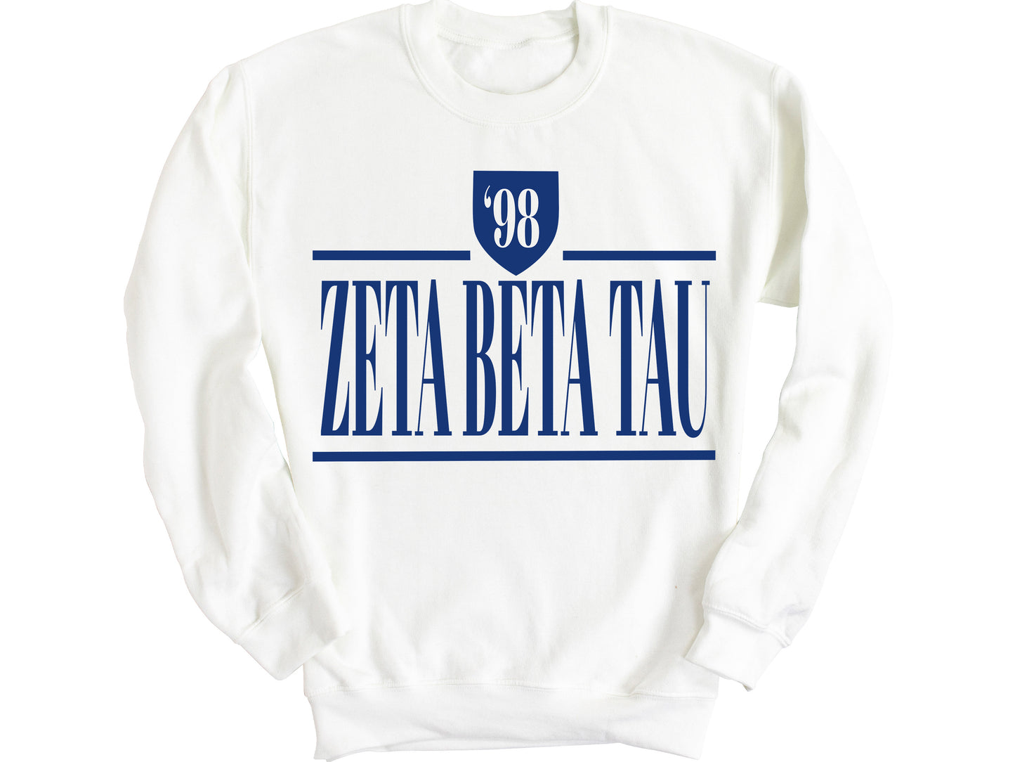 Zeta Beta Tau Shield Fraternity Sweatshirt _ 1212g