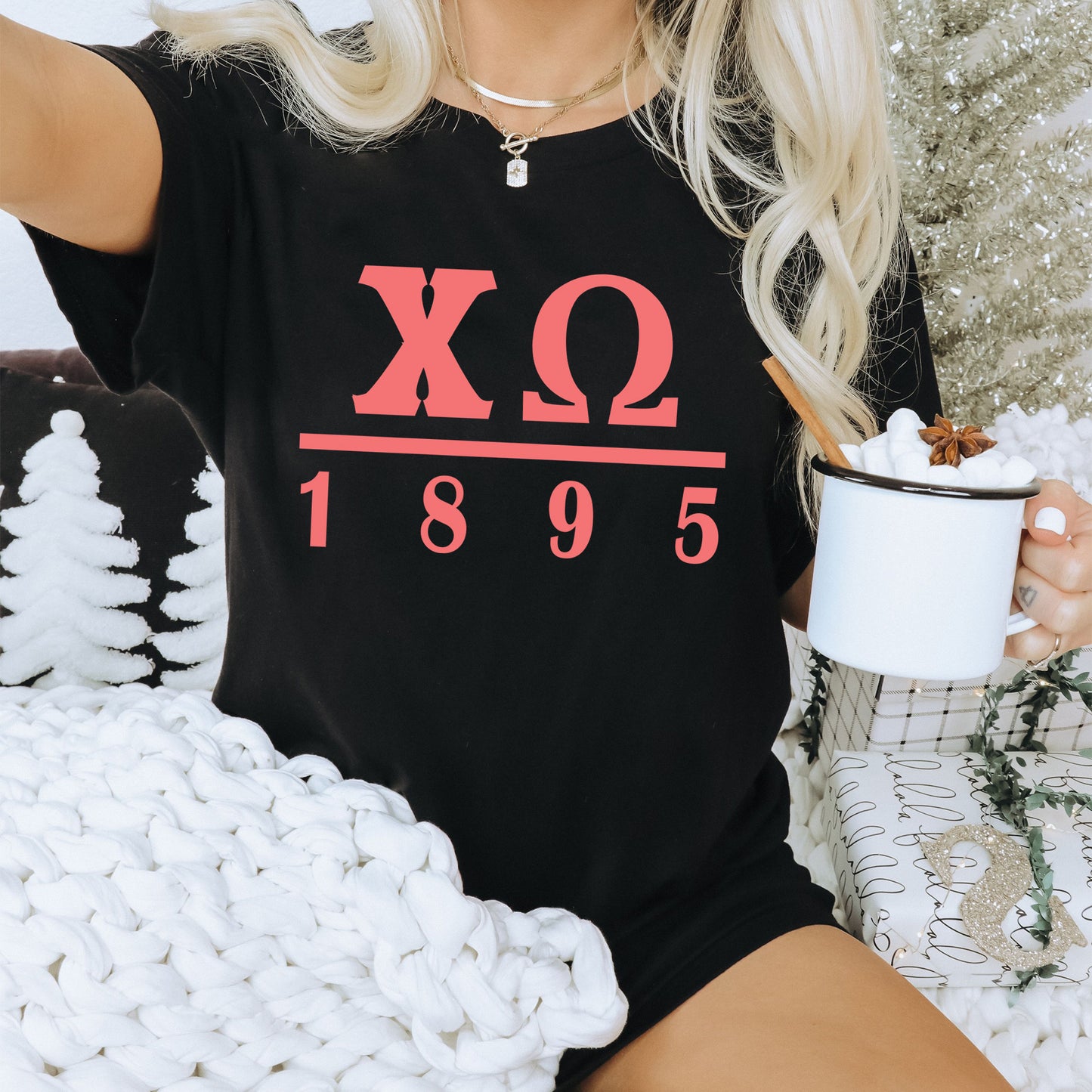 Chi Omega Monochromatic Sorority T-shirt _ 30852g