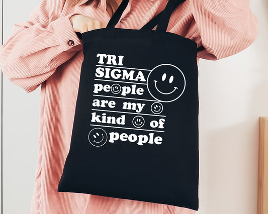 Sigma Sigma Sigma My Kind of People Sorority Tote Bag _ 34779g