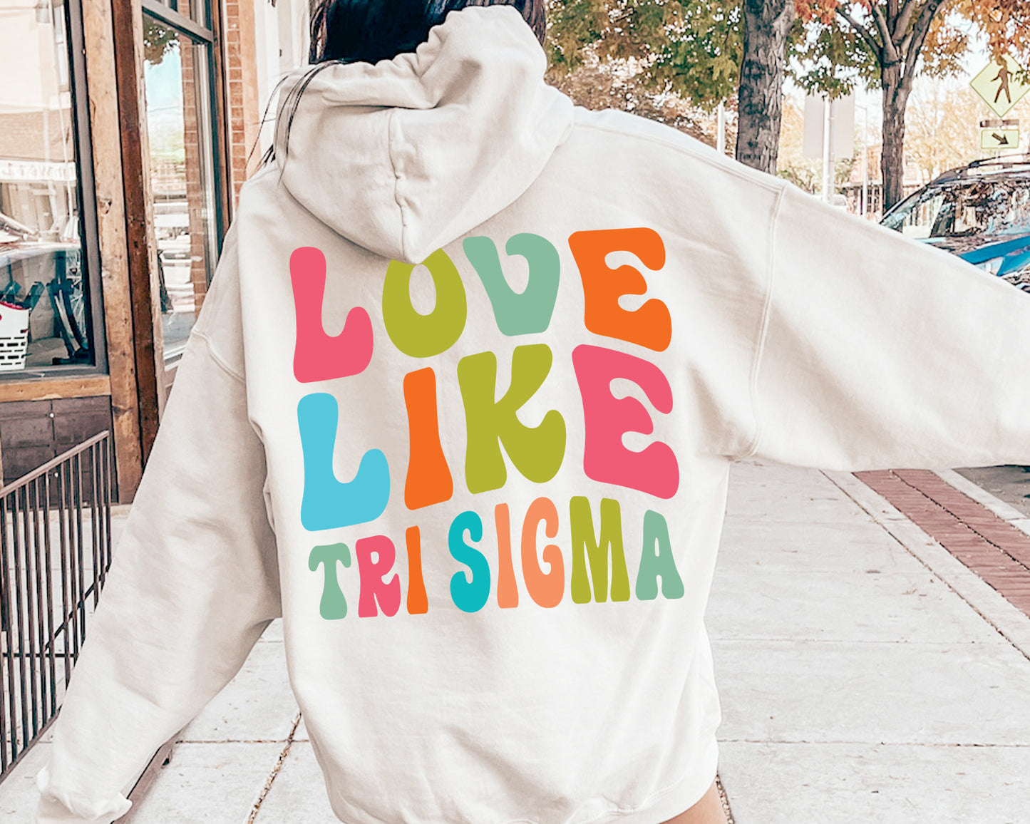Sigma Sigma Sigma Blissful and Vibrant Sorority Hoodie _ 33177g