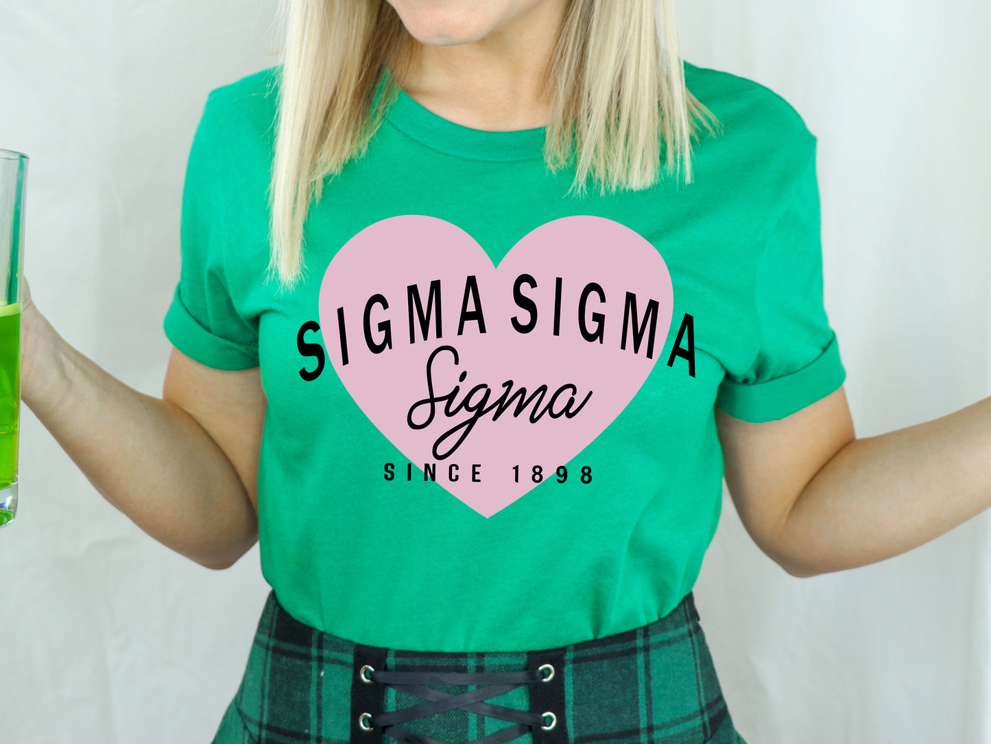 Sigma Sigma Sigma Pretty in Pink Sorority T-shirt _ 463g