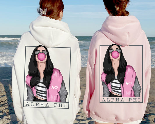 Alpha Phi Loud And Proud Sorority Hoodie _ 32951g