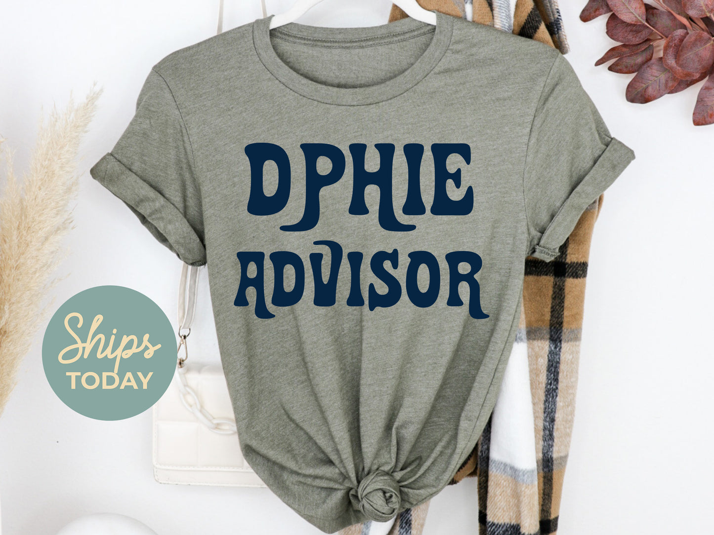 Delta Phi Epsilon Best Advisor Sorority T-shirt _ 3109g