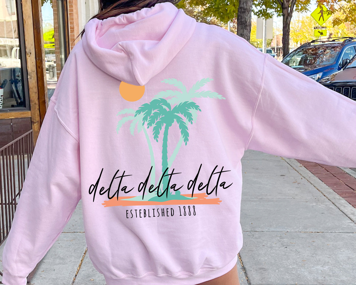 Delta Delta Delta Island Sisterhood Sorority Hoodie _ 33569g