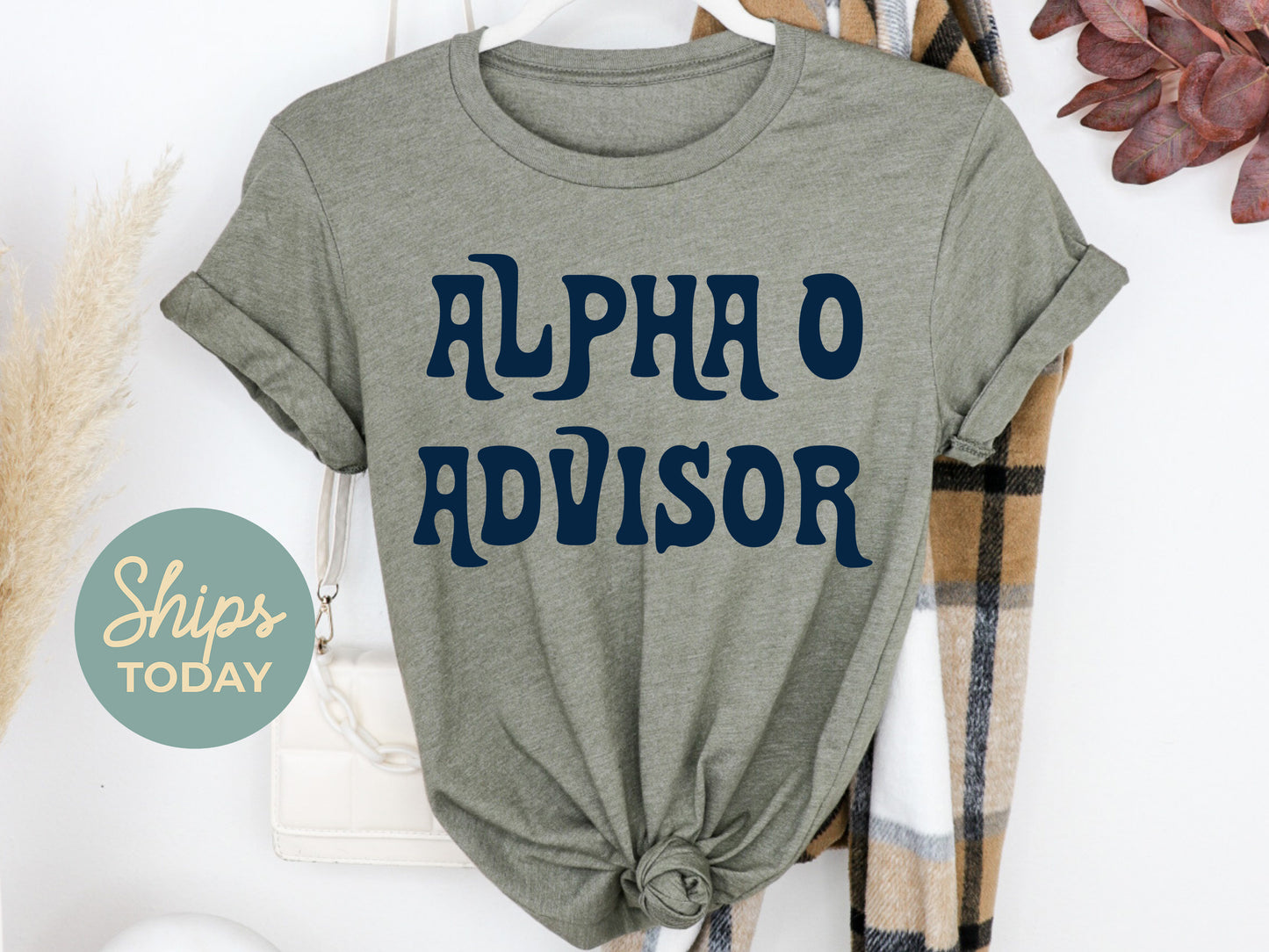 Alpha Omicron Pi Best Advisor Sorority T-shirt _ 3101g