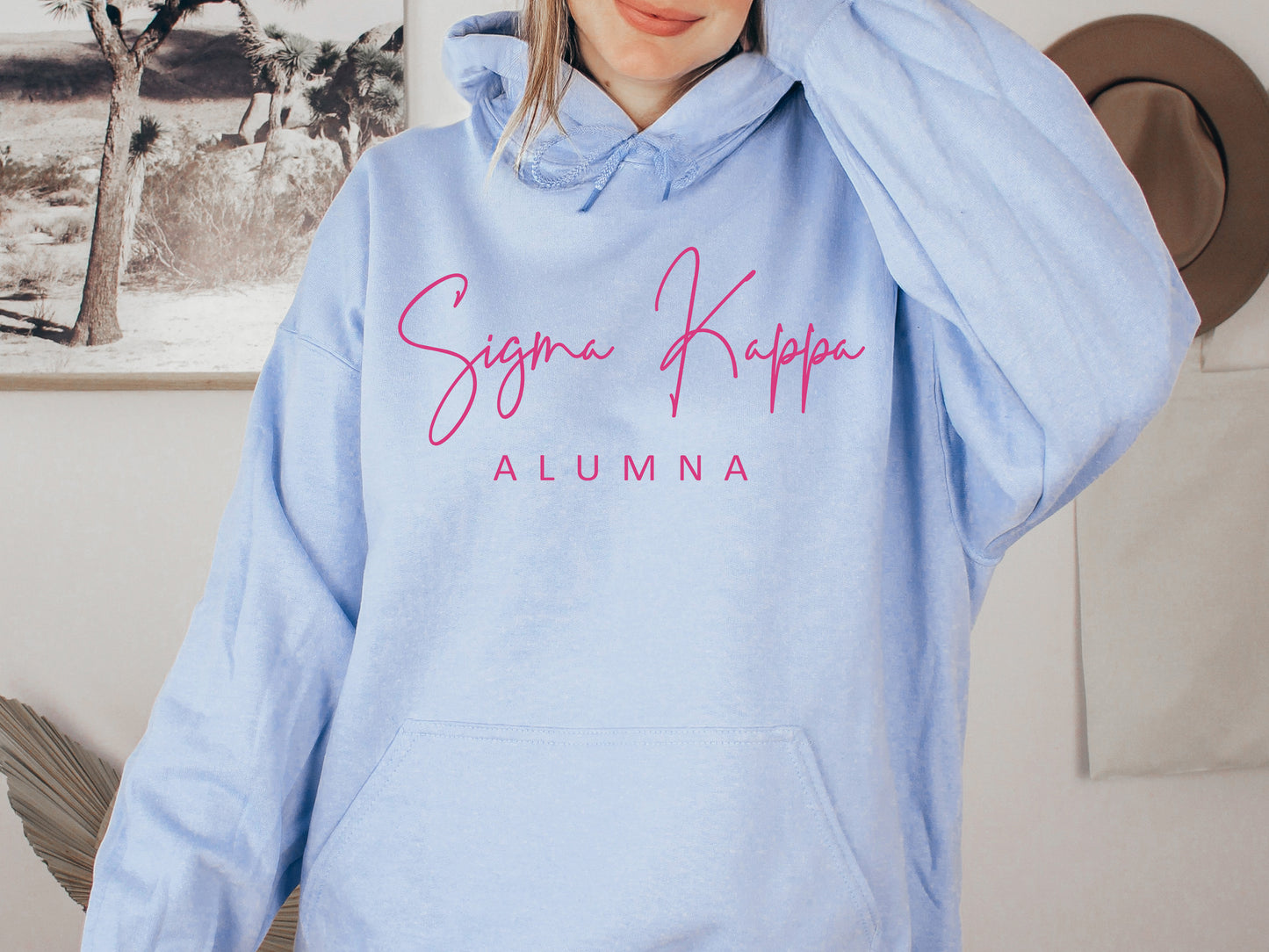 Sigma Kappa Simple and Sweet Alumna Sorority Hoodie _ 514g