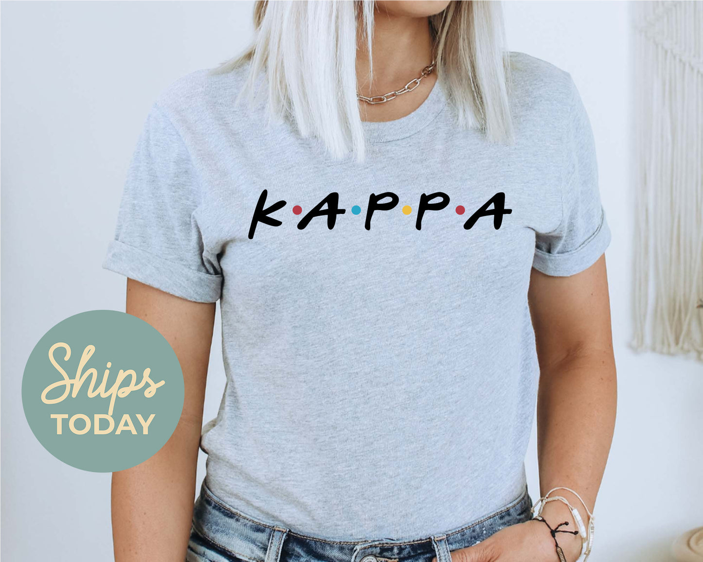 Kappa Kappa Gamma Friends Frenzy Sorority T-shirt _ 30663g
