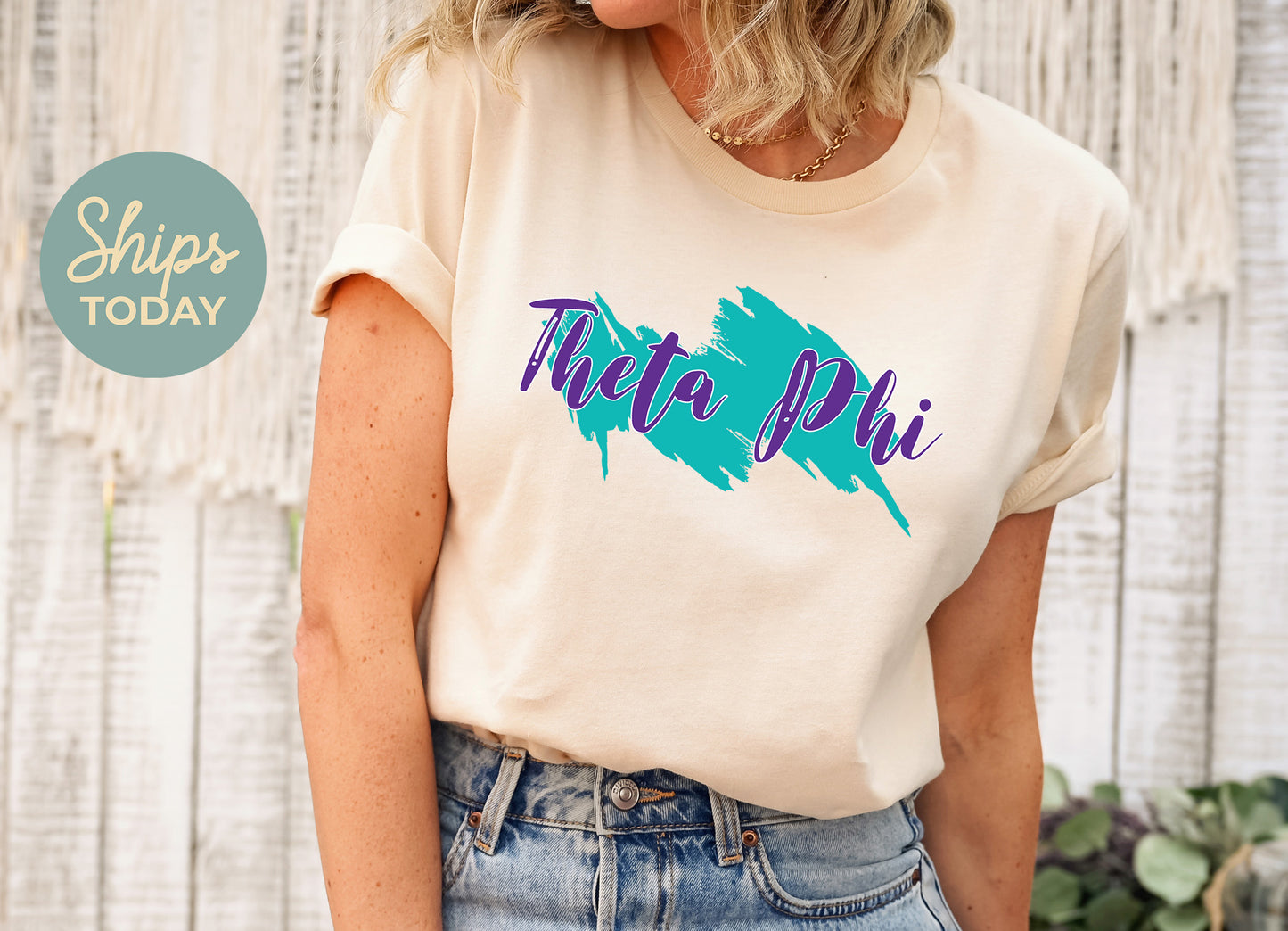 Theta Phi Alpha Paint Party Sorority T-shirt _ 4496g
