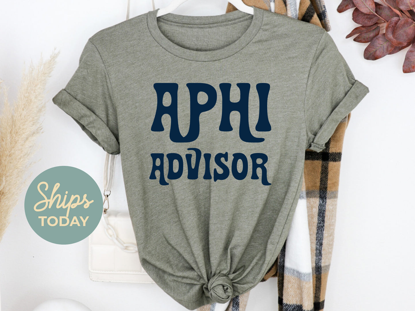 Alpha Phi Best Advisor Sorority T-shirt _ 3102g