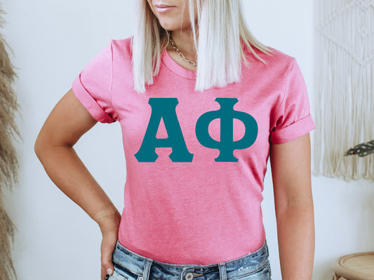 Alpha Phi Back to the Basics Sorority T-shirt _ 627g