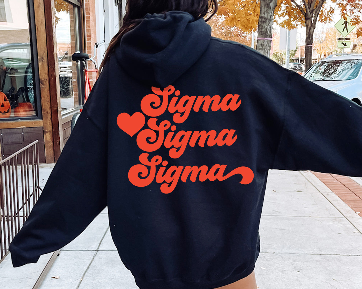 Sigma Sigma Sigma Red Heart Sorority Hoodie _ 33369g