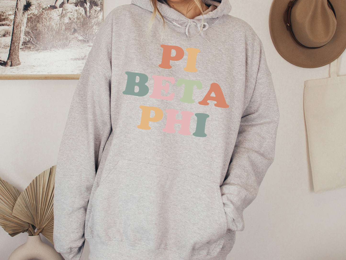 Pi Beta Phi Bright and Proud Sorority Hoodie _ 434g