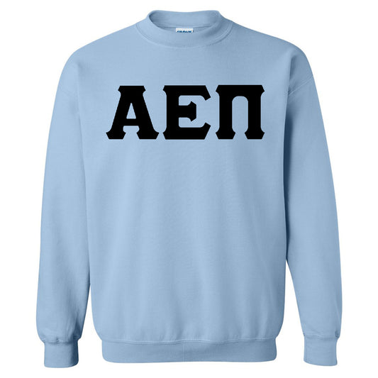 Alpha Epsilon Pi Black Letters Fraternity Sweatshirt _ 34907g