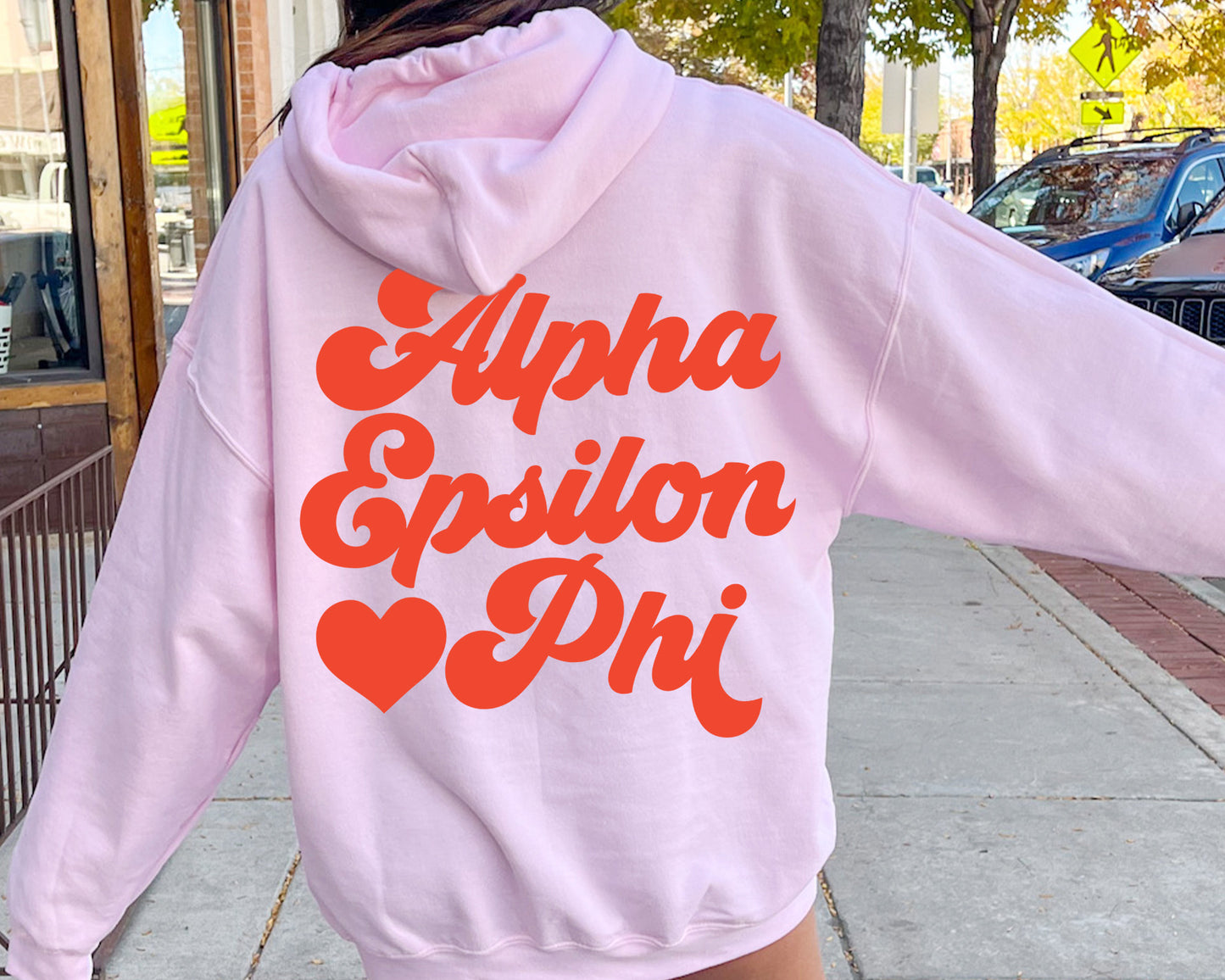 Alpha Epsilon Phi Red Heart Sorority Hoodie _ 33348g