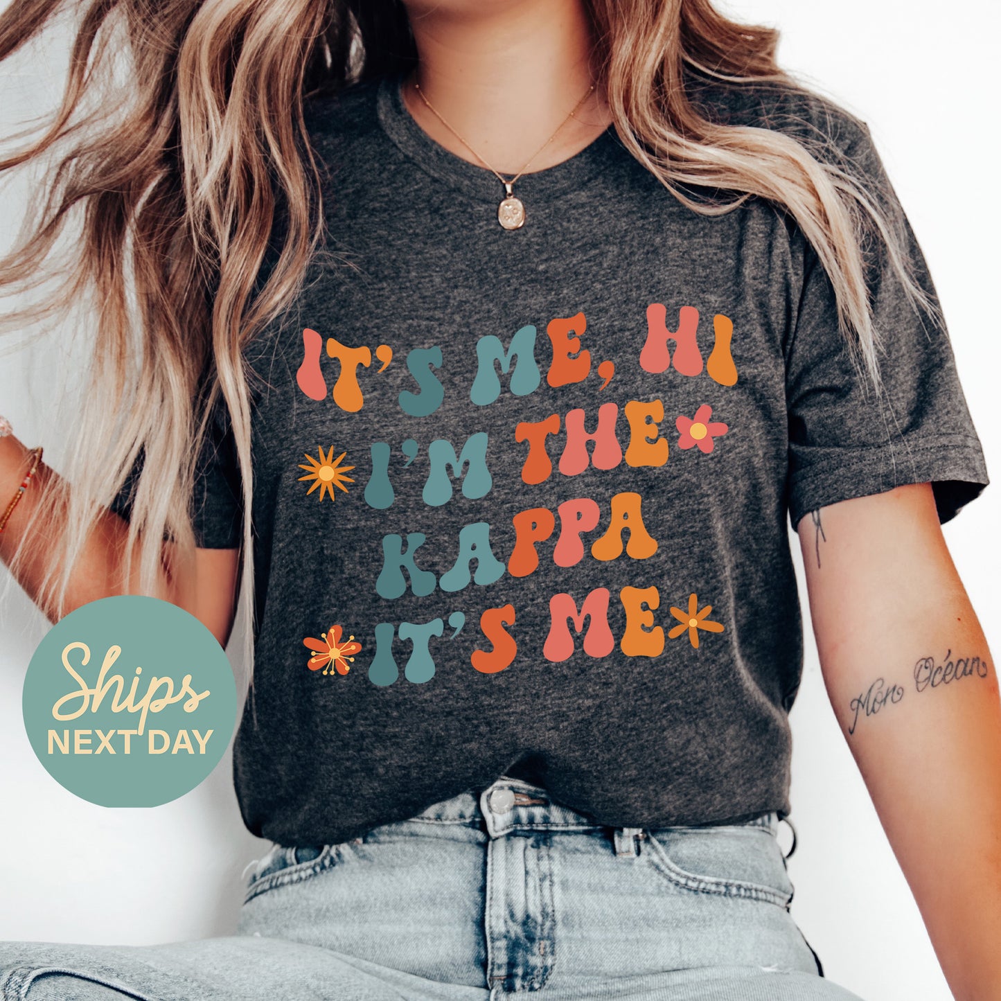 Kappa Kappa Gamma Style Sorority T-shirt _ 36008g