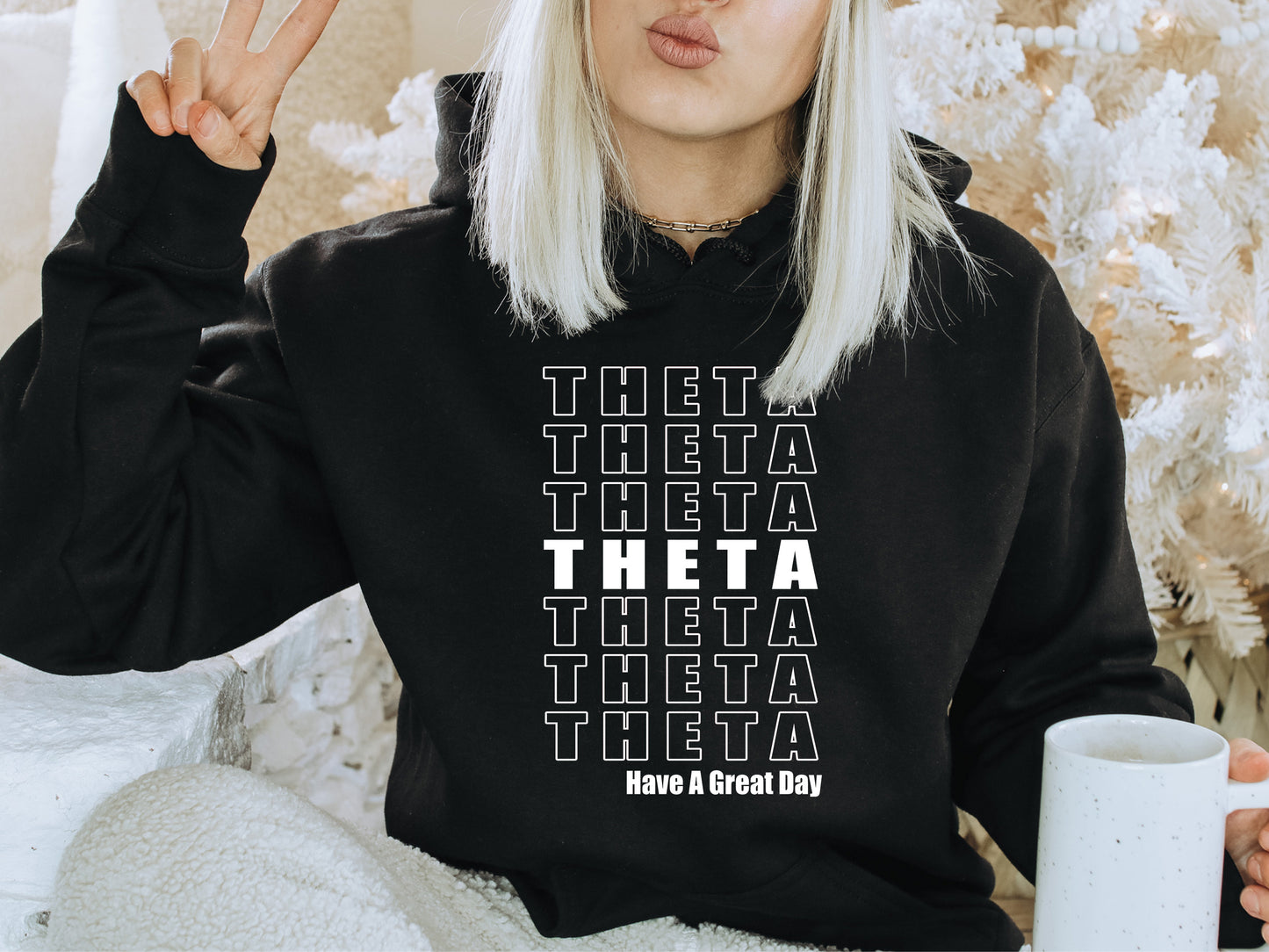 Kappa Alpha Theta Have a Great Day Sorority Hoodie _ 2123g
