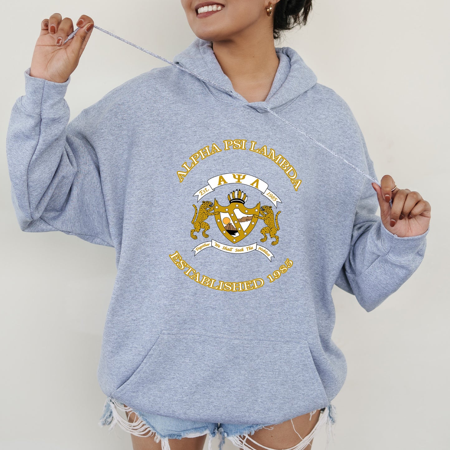 Alpha Psi Lambda Iconic Insignia COED Hoodie _ 35666g