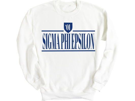 Sigma Phi Epsilon Shield Fraternity Sweatshirt _ 1207g